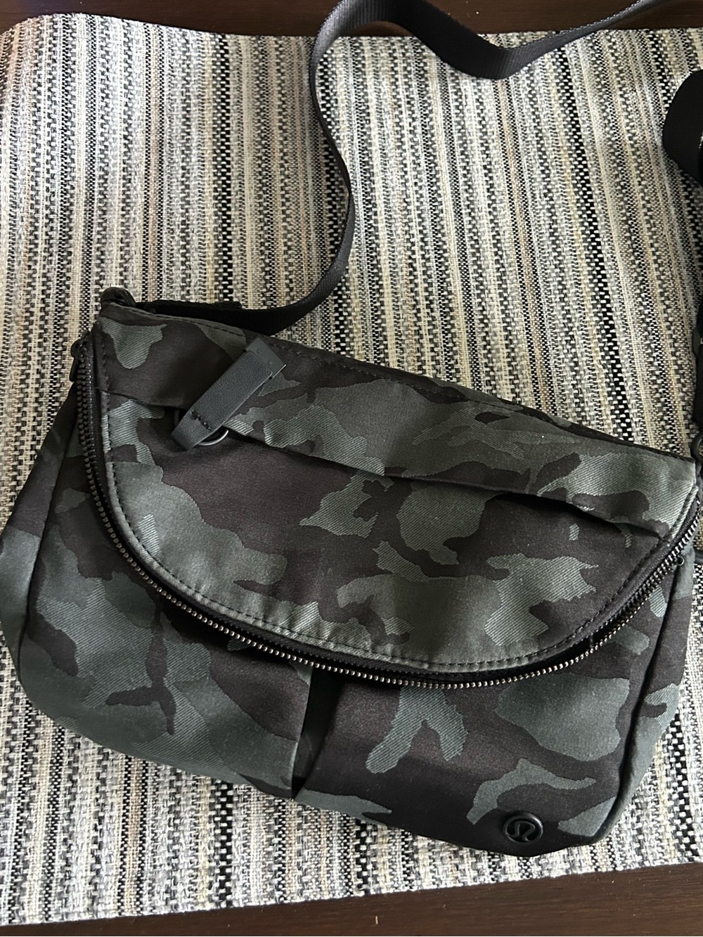 Lululemon Camo Crossbody Bag - Black/Gray